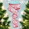RG Ribbon: 1.5" Christmas Candy Canes Wired Ribbon, 10 Yards - White, Red - For Crafts, Wreaths, Bows, Floral Arrangements, Gift Wrap, and Decorations